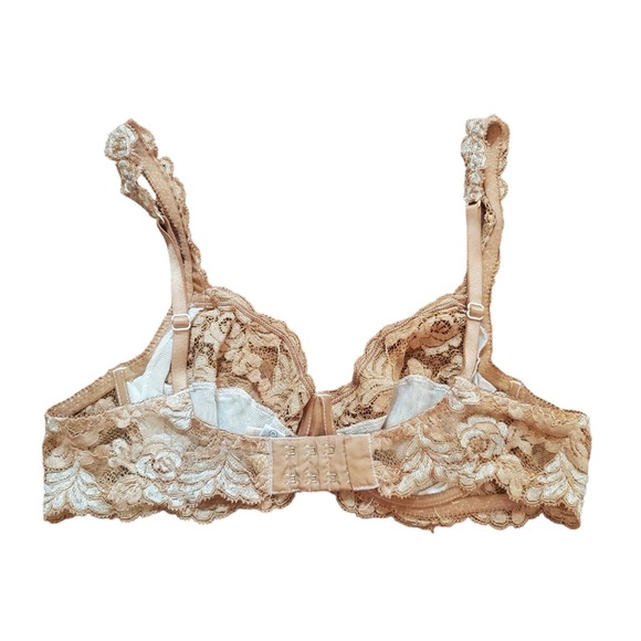 La Perla Lace Underwire Bra Ornate Size 3 / 36 Band B / C Cup Made in Italy - Picture 4 of 14